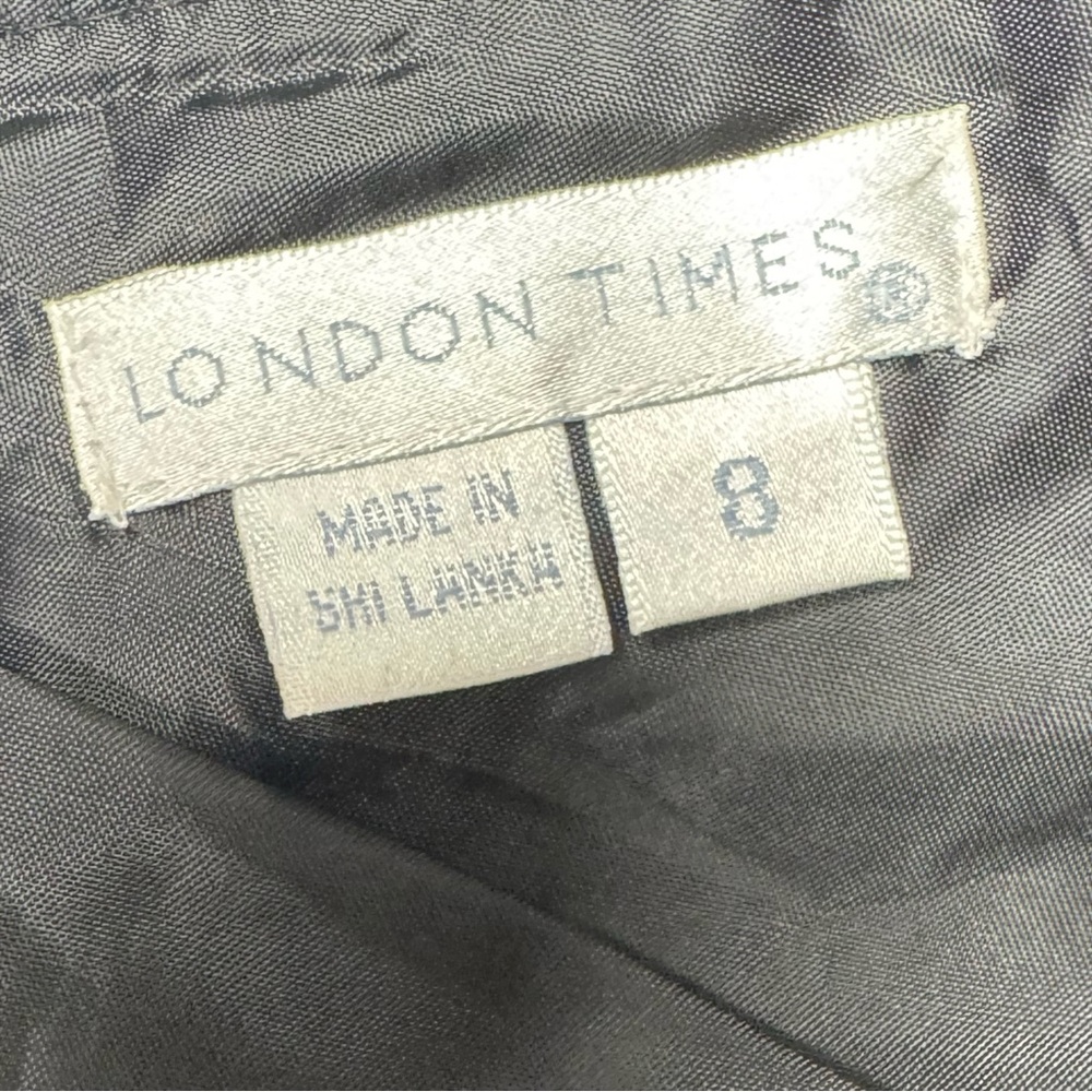 London Times | One Shoulder Dress - Black - NWT - Picture 8 of 14